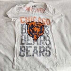 Victorias Secret PINK Chicago Bears T-shirt Medium White Shirt